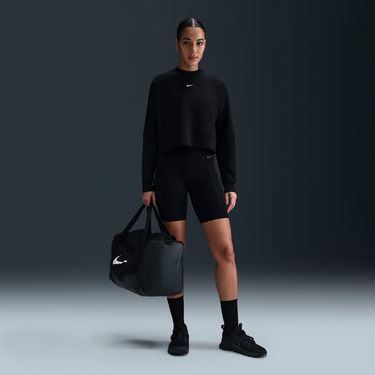 Sveter Nike Prima Dri-FIT Loose Fit Cropped Crew Sweatshirt Čierna | HJ1186-010, 2