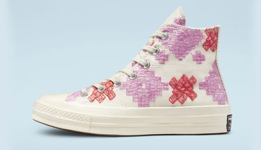Tenisky a topánky Converse Chuck 70 High "Bright Embroidery" Ružová | A02183C, 2