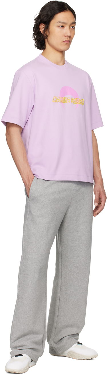 Tričko Marine Serre Marine Serre MS Sport Relaxed Jersey T-Shirt Fialová | UTT001A CJER0072, 3