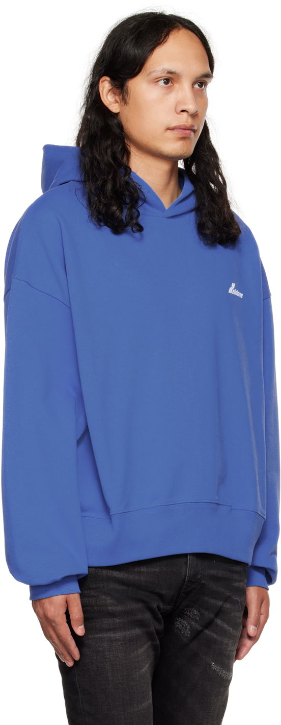 Mikina We11done We11done Lettering Symbol Hoodie Modrá | WD-TH3-22-840-U-BL, 1