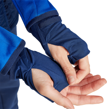 Mikina adidas Originals Tiro 24 Competition Winterized Hooded Padded Quarter-Zip Training Top with Thumbholes Modrá | iy0122, 3