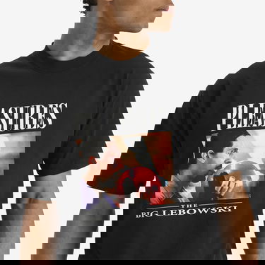 Tričko Pleasures The Big Lebowski Lick Graphic Tee Čierna | P25SU057-BLK, 5