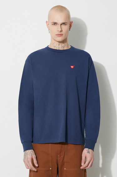 Tričko Human Made Graphic Long Sleeve T-Shirt With Duck Print Modrá | HM26CS006, 4