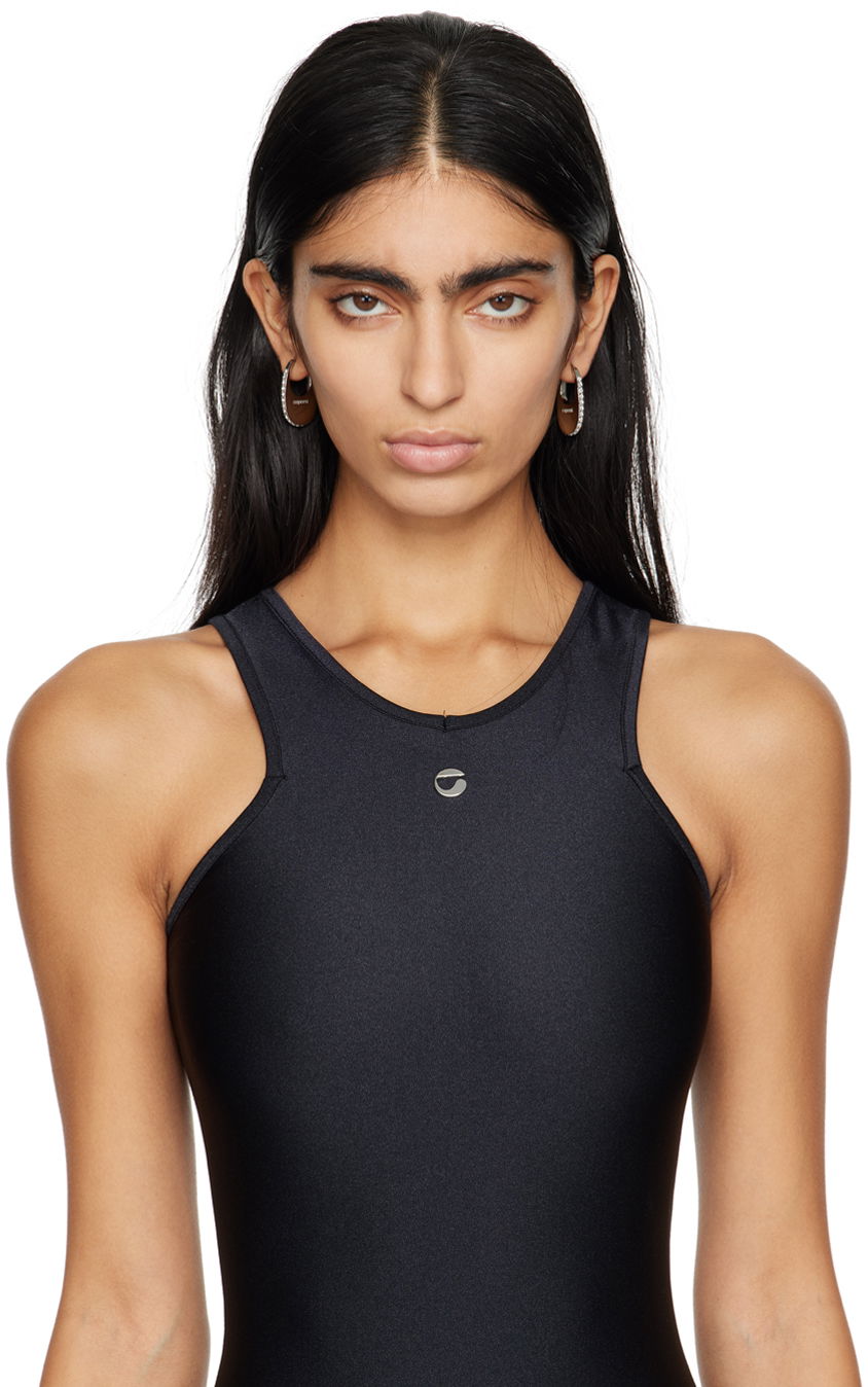 Coperni Medium Swipe Crystal Earrings