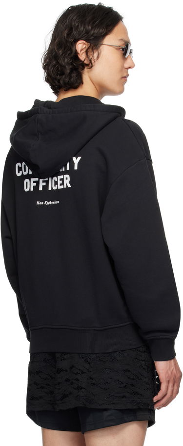 Mikina Han Kjøbenhavn Han Kjobenhavn 'Officer' Zip-Up Hoodie Čierna | M-134361, 2