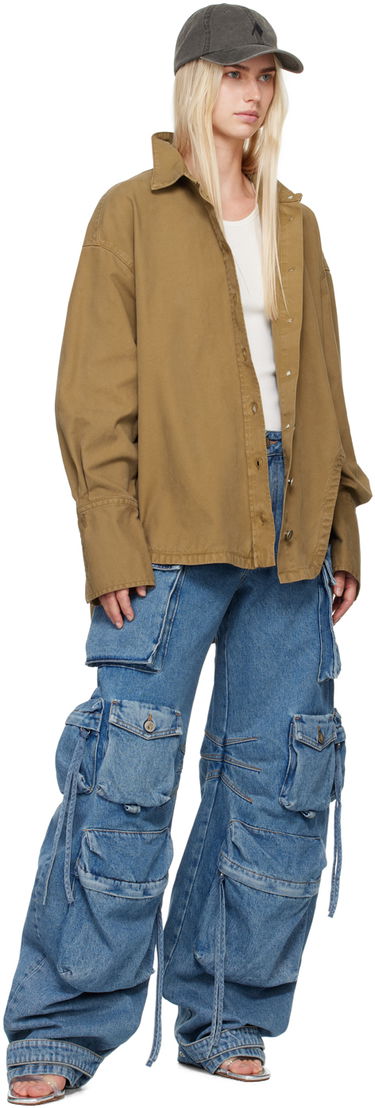 Košeľa The Attico Attico Oversized Shirt Hnedá | 247WCB68 C093, 3