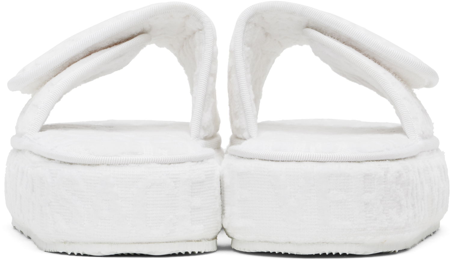 Oblečenie Versace Versace Allover Platform Slippers Biela | ZSL000003_ZCOSP052, 1