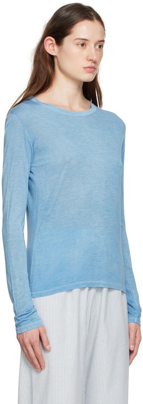 Tričko Baserange Baserange Crewneck Long Sleeve T-Shirt Modrá | TOLS-BLV-SP23, 1