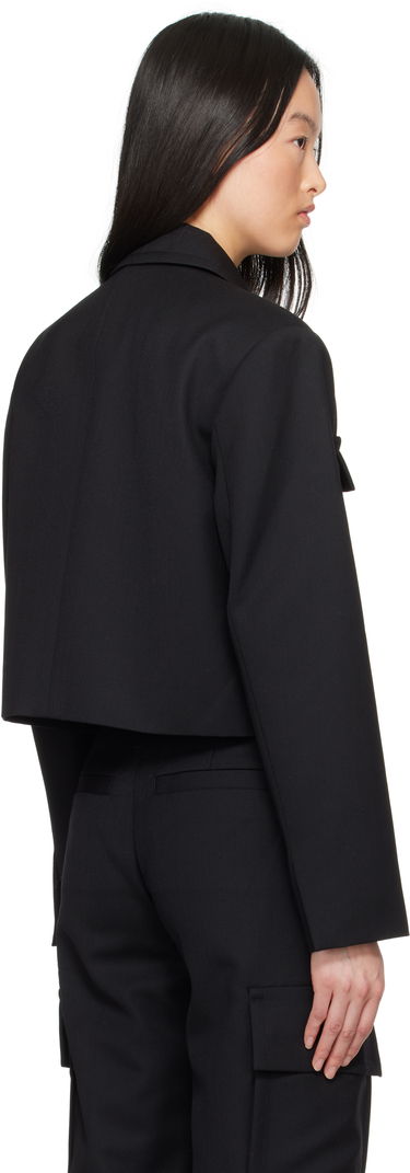 Bunda Anine Bing ANINE BING Dayton Cropped Flap Pocket Jacket Čierna | A-01-10630-BLK26, 2
