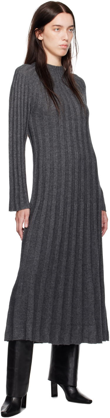 Šaty Loulou de Saison Loulou de Saison Irma Maxi Dress Šedá | IRMA, 3