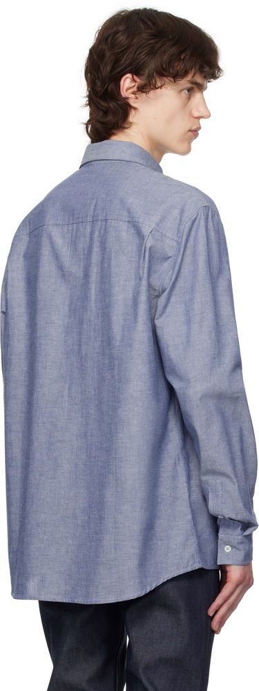 Košeľa A.P.C. A.P.C. Edouard Embroidered Shirt Modrá | COHDV-H12509, 2