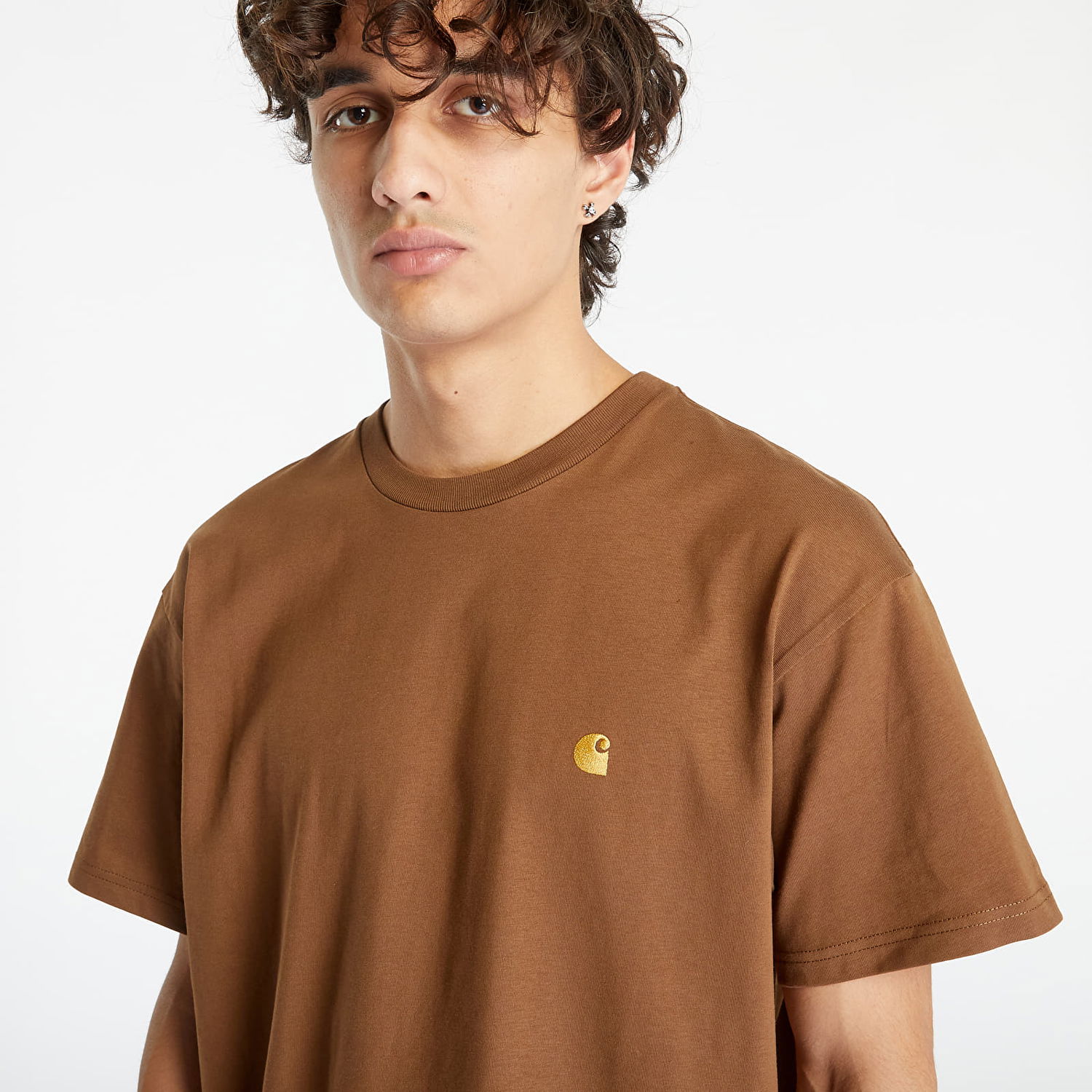 Tričko Carhartt WIP Short Sleeve Chase T-Shirt Brown Hnedá | I026391.1R0XX, 1