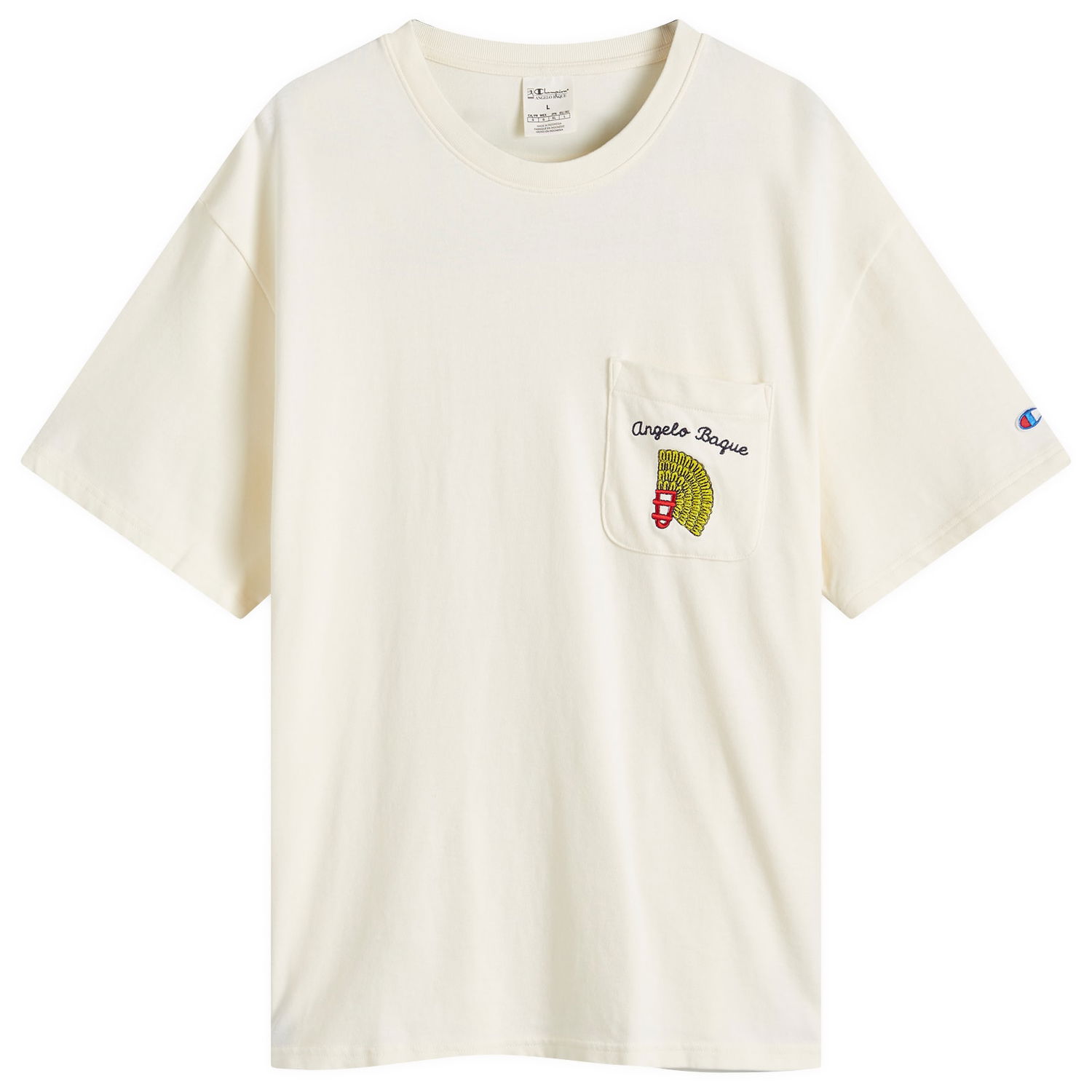 Tričko Champion Pocket T-Shirt With Graphic Print Biela | GP205473-X1QF, 0