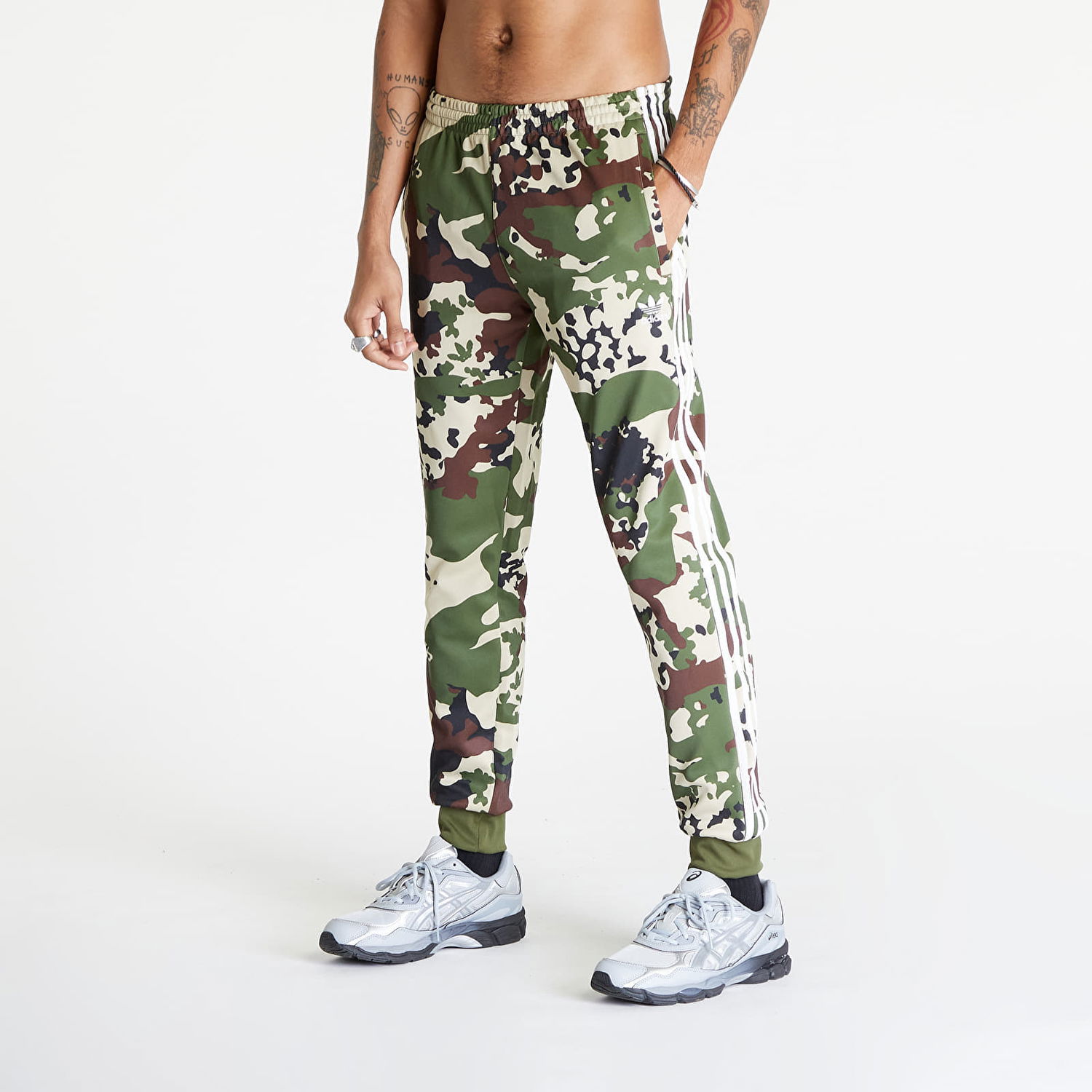 Tepláky adidas Originals adidas Camo Sstr Trackpants Zelené | IS0254, 0