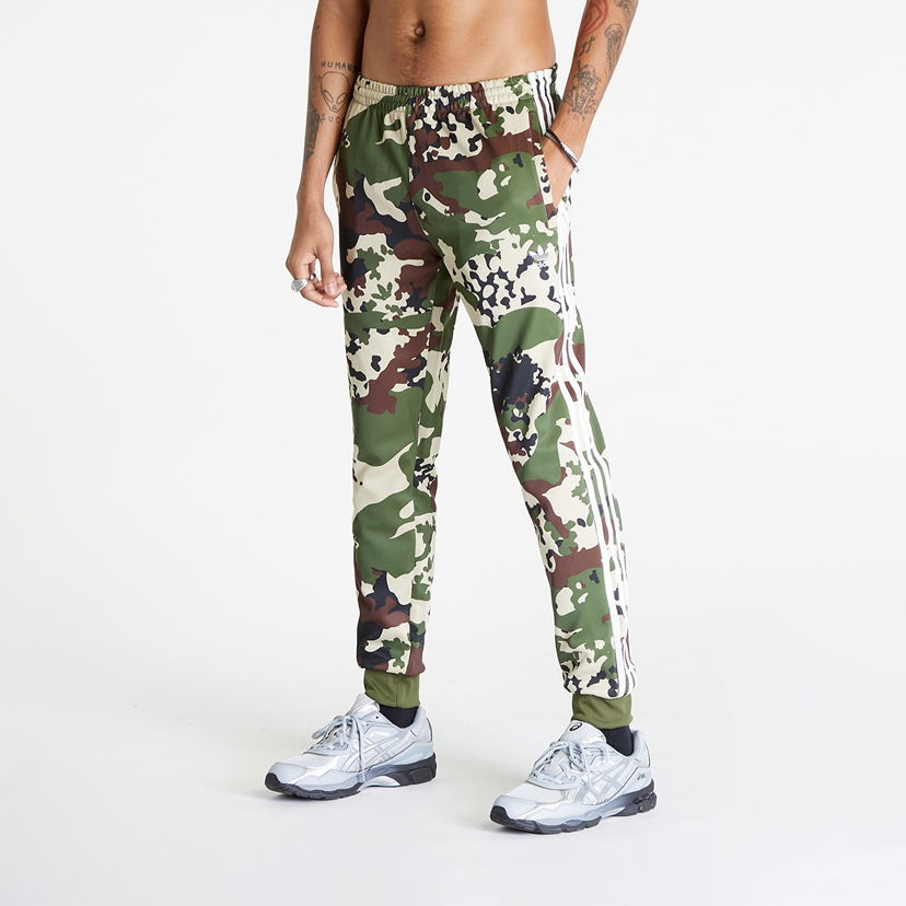 Tepláky adidas Originals adidas Camo Sstr Trackpants Zelené | IS0254