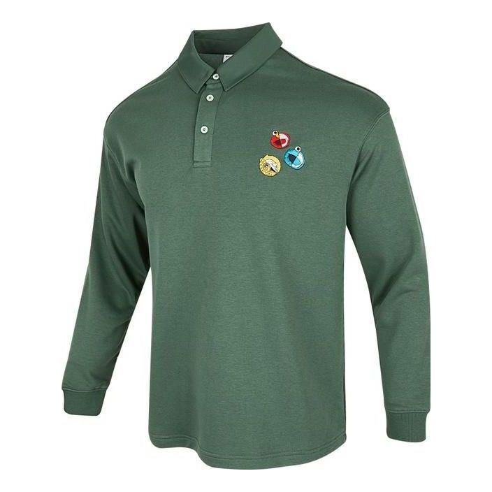 Polo tričko adidas Originals Long Sleeve Polo Zelené | HM9951, 0