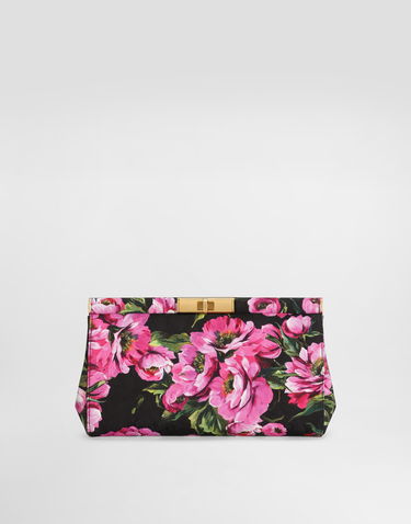 Kabelka Dolce & Gabbana Dolce & Gabbana Marlene Floral Print Clutch Čierna | BB7672A6N03HN5KR, 0