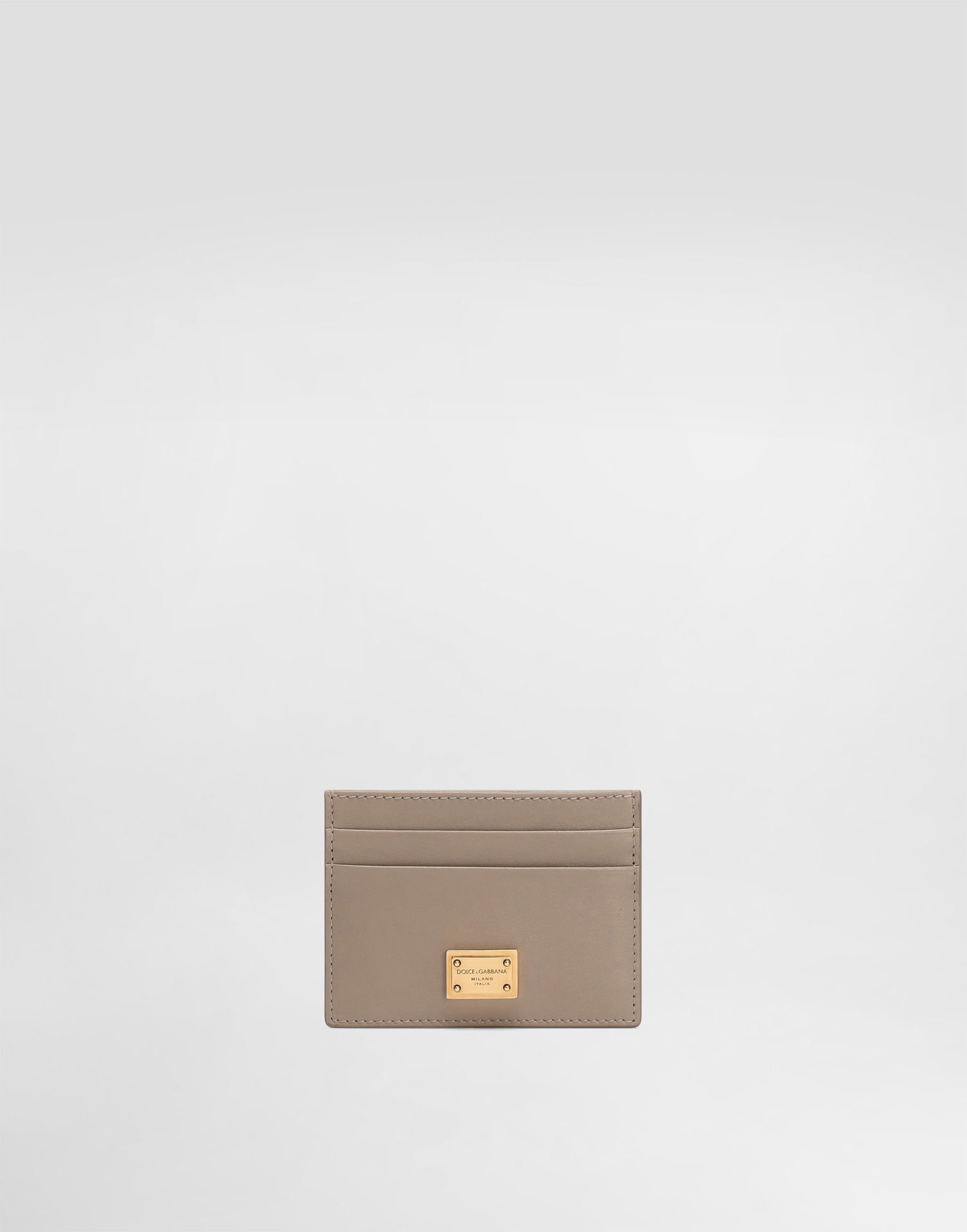 Peňaženka Dolce & Gabbana Dolce & Gabbana Plongé Calfskin Card Holder Béžová | BI0330A9S258I399, 0