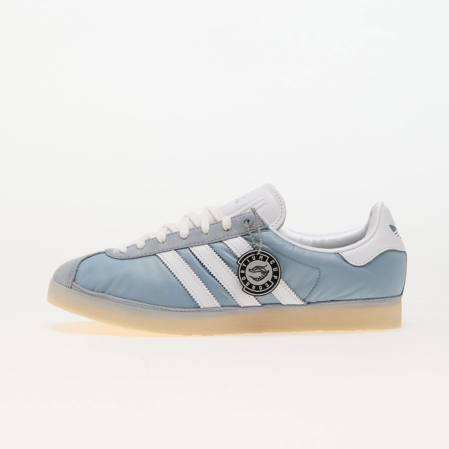 Tenisky a topánky adidas Originals Footpatrol x Gazelle Light Grey/ Ftw White/ Easy Yellow Modrá | IG4524, 0