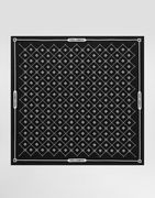 Dolce & Gabbana Silk Twill Scarf with Micro-Logo Print