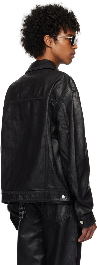 Bunda AMIRI AMIRI MA Quad Waxed Denim Jacket Čierna | AMDNTR1018, 2
