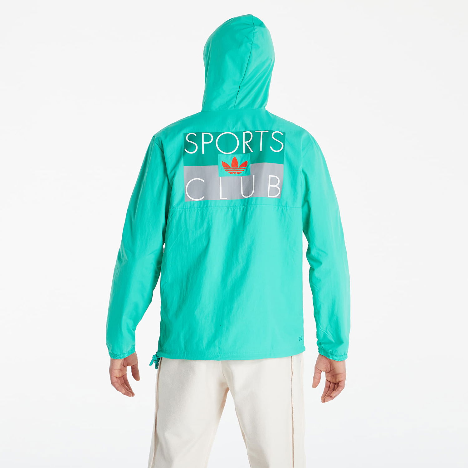 Vetrovka adidas Originals Sports Club Oth Windbreaker Zelené | HF4914, 1