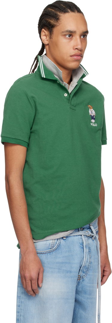 Polo tričko Polo by Ralph Lauren Ralph Lauren Classic Fit Polo Bear Mesh Polo Zelené | 710963817001, 1
