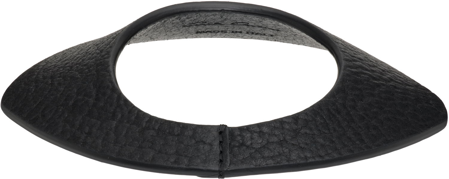 Náhrdelník Rick Owens Rick Owens Concordians Anthem Textured Leather Collar Necklace Čierna | RA02E0707 LBT, 1