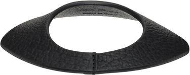 Náhrdelník Rick Owens Rick Owens Concordians Anthem Textured Leather Collar Necklace Čierna | RA02E0707 LBT, 1