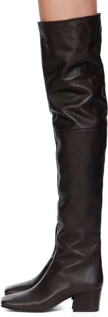 Tenisky a topánky LEMAIRE Knee-High Leather Boots Hnedá | FO0070 LL0043, 2
