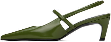 Tenisky a topánky TOTEME Sharp Slingback Pumps Zelené | 243-WAS821-LE0068, 2