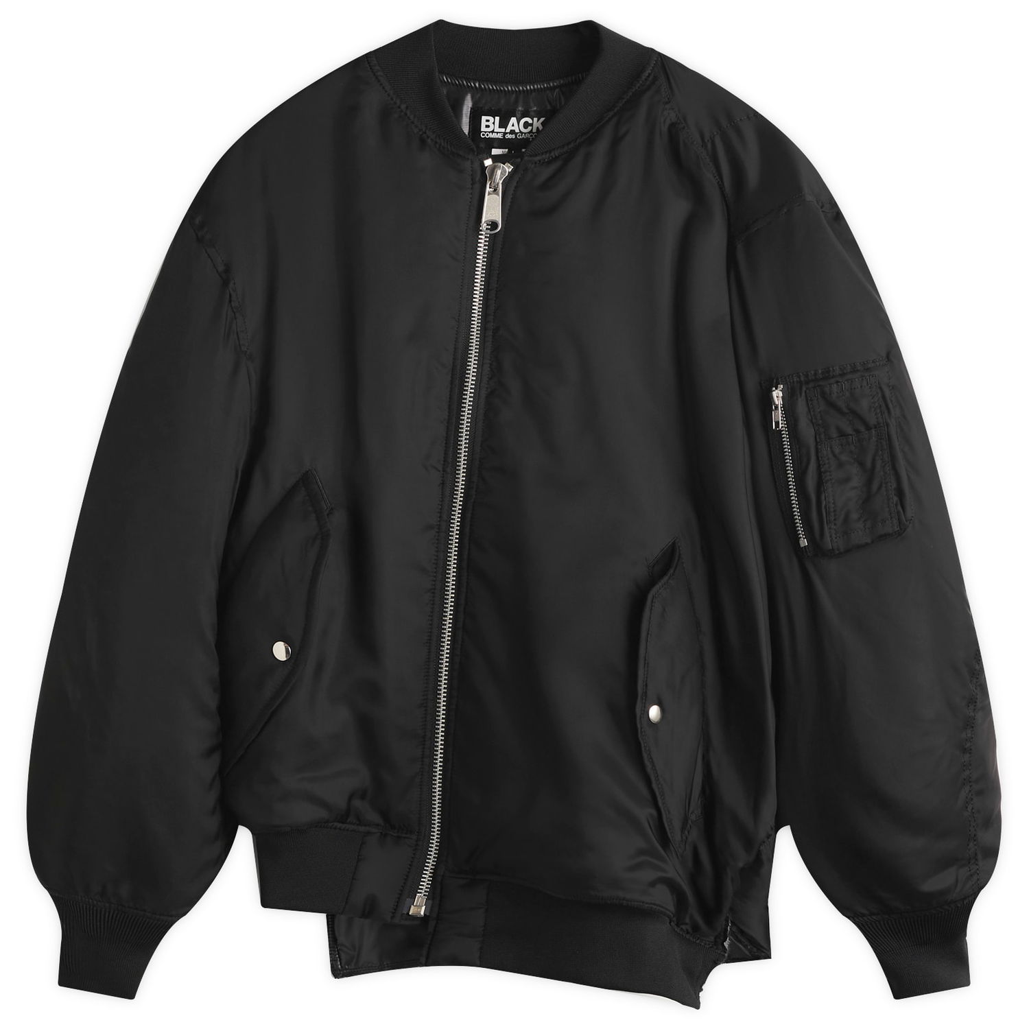 Bomber bunda Comme des Garçons Asymetric Bomber Jacket Čierna | 1O-J016-052-1, 0