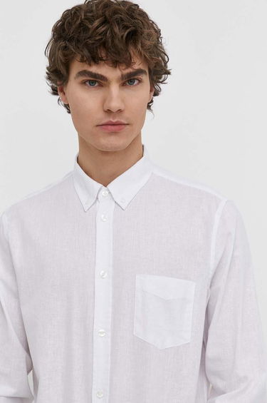 Košeľa Samsoe Samsoe Liam BA Shirt Modrá | M20200043, 3