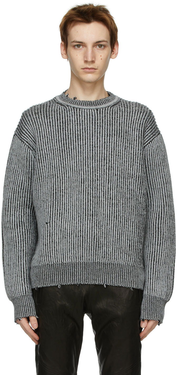 Sveter John Elliott John Elliott Wool Structure Sweater Šedá | D101P5720A, 0
