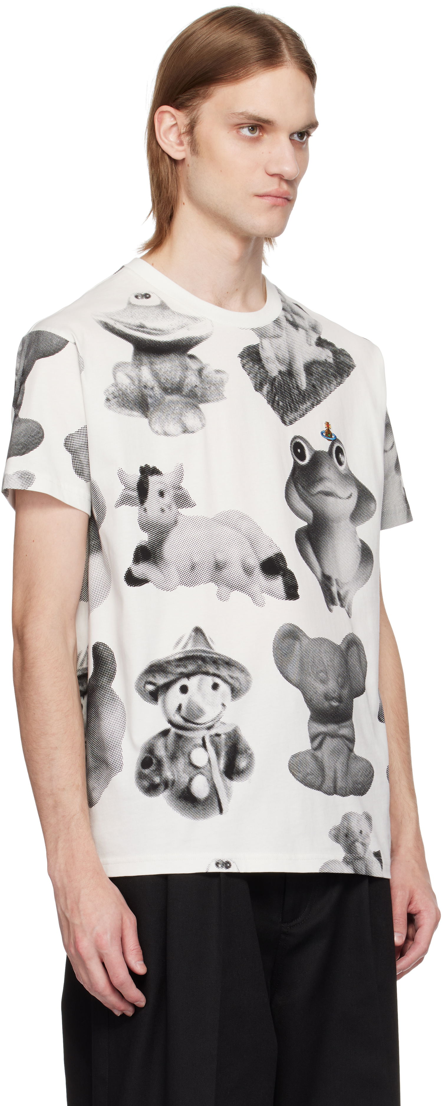 Tričko Vivienne Westwood Vivienne Westwood Classic Figurine Print T-Shirt Biela | 3G010013-J006F-, 1