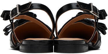 Starostlivosť o obuv GANNI GANNI Multi Bow Pointy Cut-Out Ballerina Flats Čierna | S2436, 1