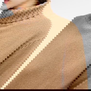 Sveter Helmut Lang Helmut Lang Funnel Neck Knit Sweater Hnedá | N10HW705-E05, 5
