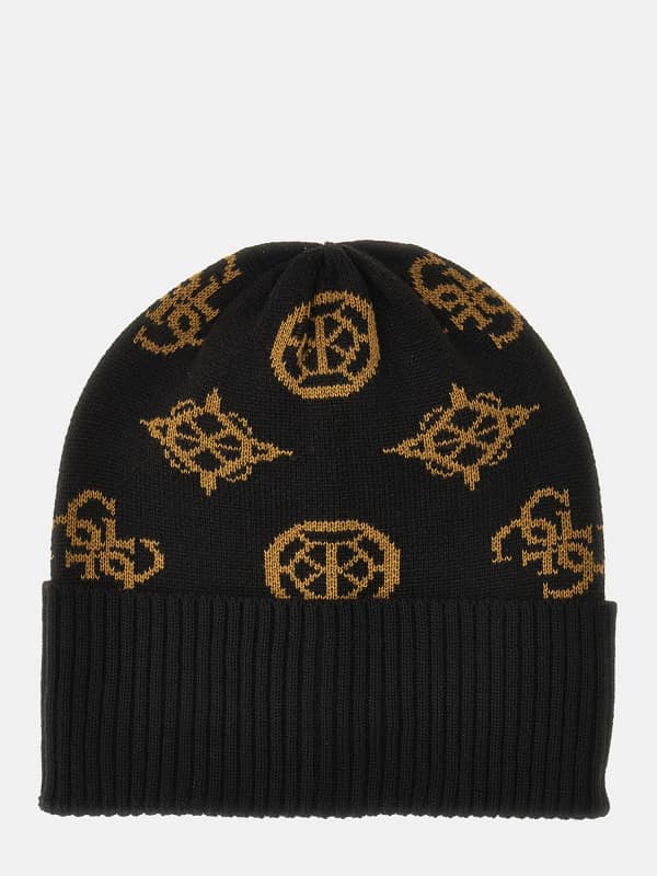 Kulicha GUESS 4G Peony Logo Beanie Čierna | AM5024POL01, 0