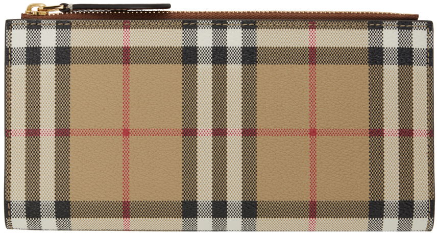 Peňaženka Burberry Check Large Bifold Wallet Béžová | 8073980, 0