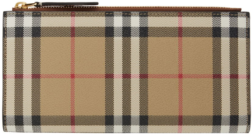 Peňaženka Burberry Check Large Bifold Wallet Béžová | 8073980