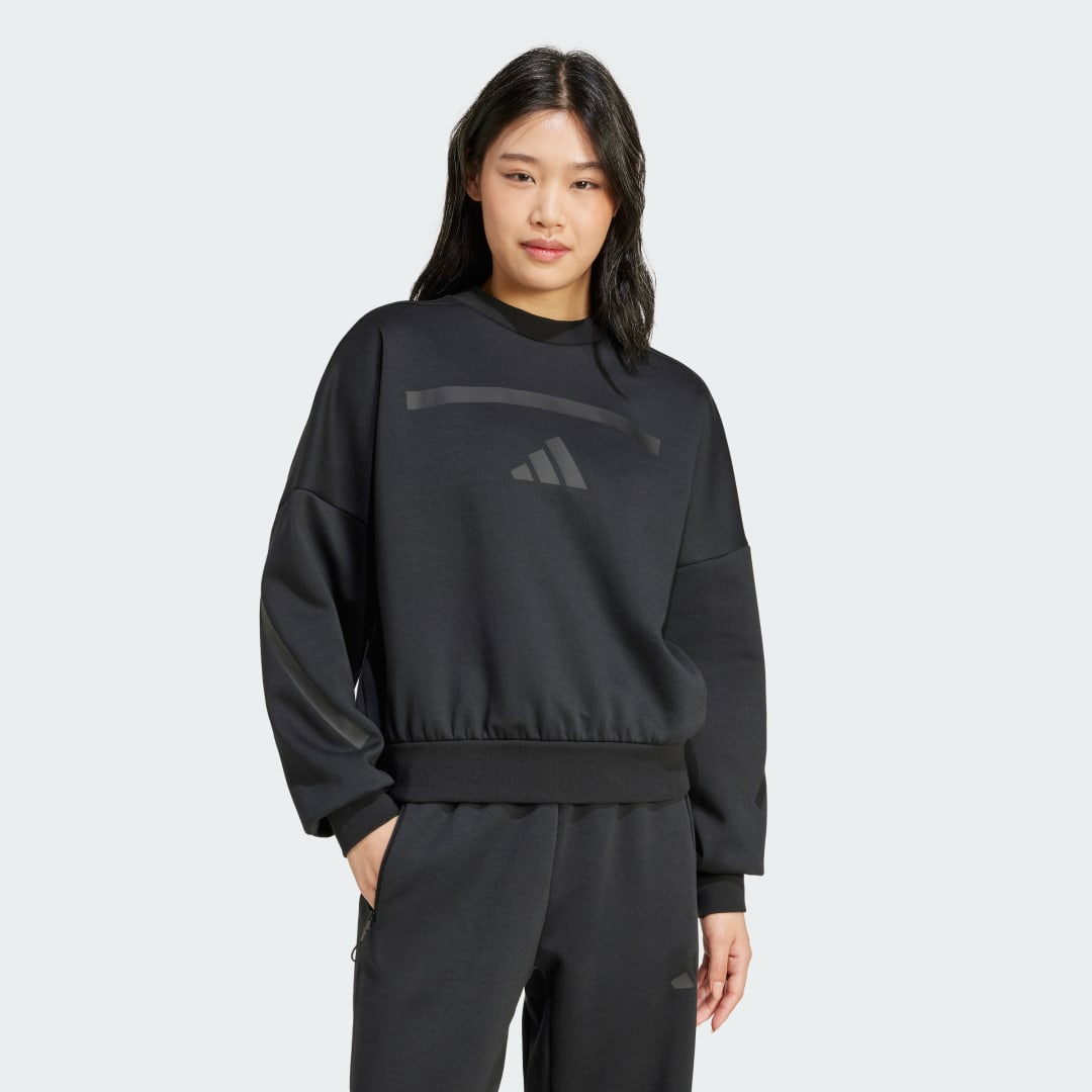 Mikina adidas Performance Z.N.E. Sweatshirt Čierna | JE7855, 0