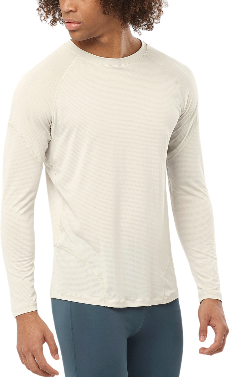 Tričko Salomon CROSS RUN Long Sleeve Tee Béžová | lc2265200, 0