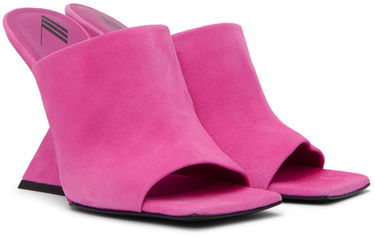 Doplnky The Attico Attico Cheope Heeled Suede Sandals Ružová | 231WS634 L007, 3