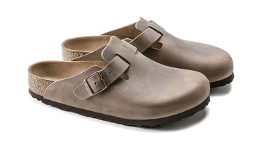 Tenisky a topánky Birkenstock Boston Oiled Leather Narrow Fit Šedá | 960813, 4