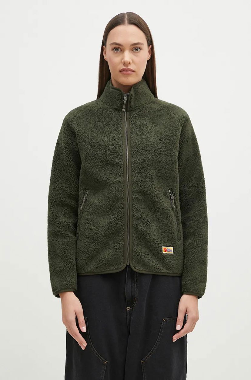 Bunda FJÄLLRÄVEN Vardag Pile Fleece W Zelené | F84789.662