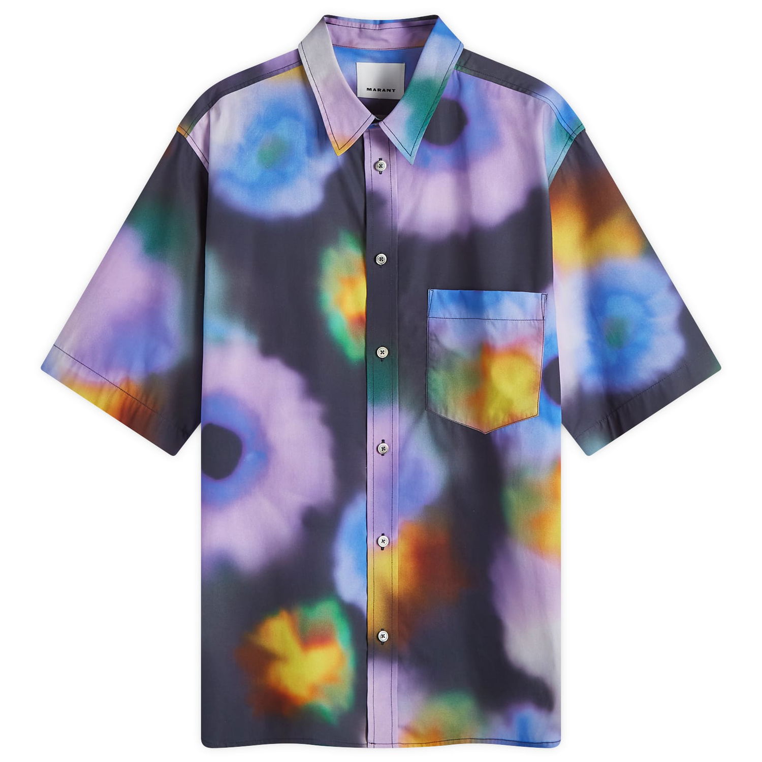 Košeľa ISABEL MARANT Labilio Watercolour Shirt Modrá | 24ACH0085HA-B3I08H-30FN, 0