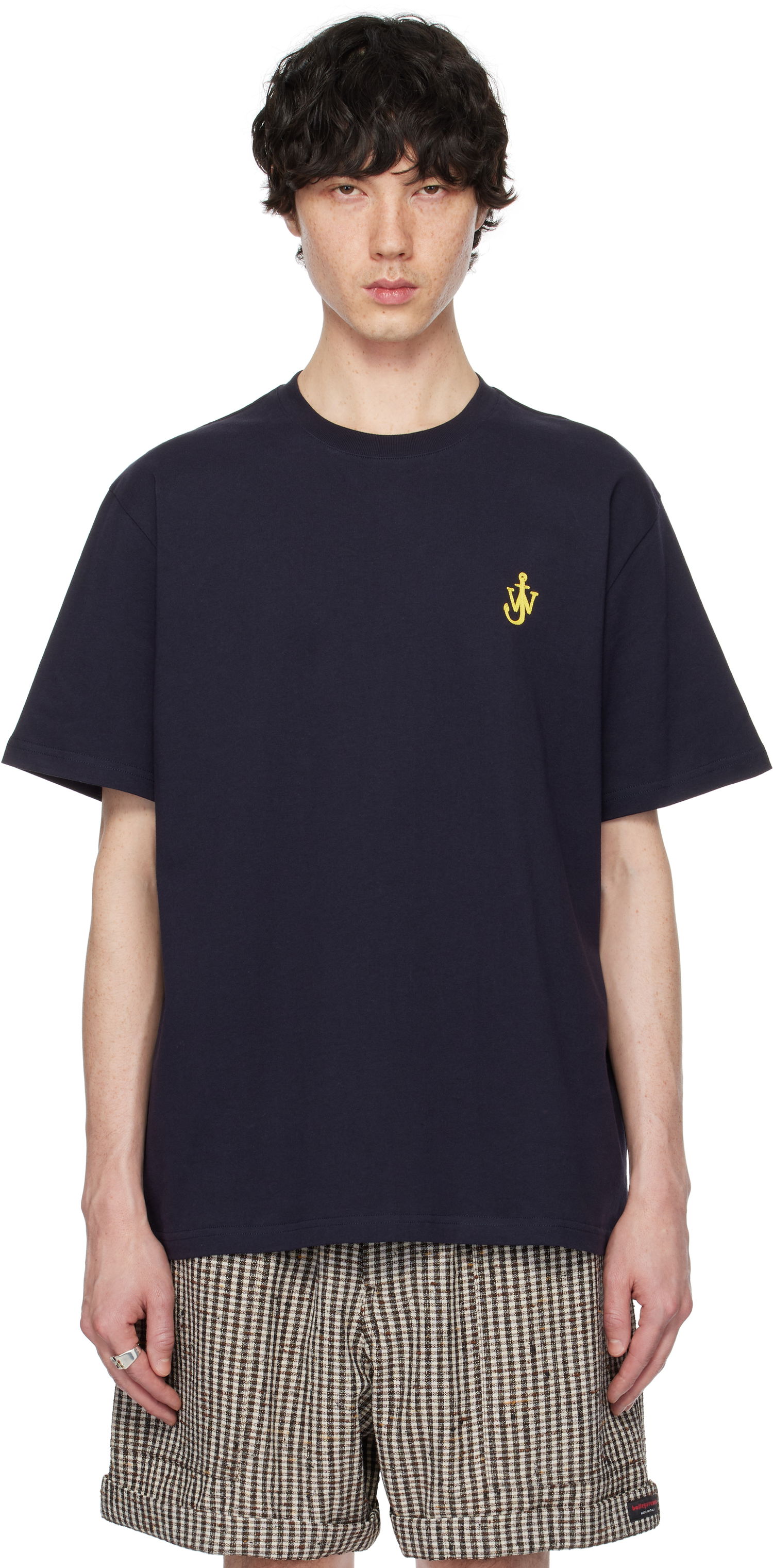 Tričko JW Anderson JW Anderson Anchor T-Shirt Navy | JT0257-PG1510, 0