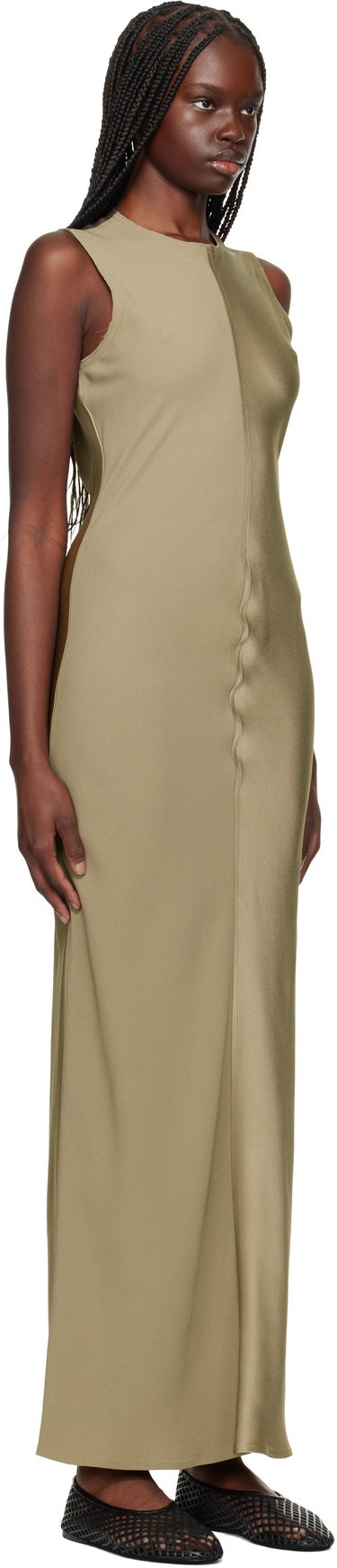 Šaty AMI AMI Paris Straight Maxi Dress Čierna | FDR366.AC0014, 4
