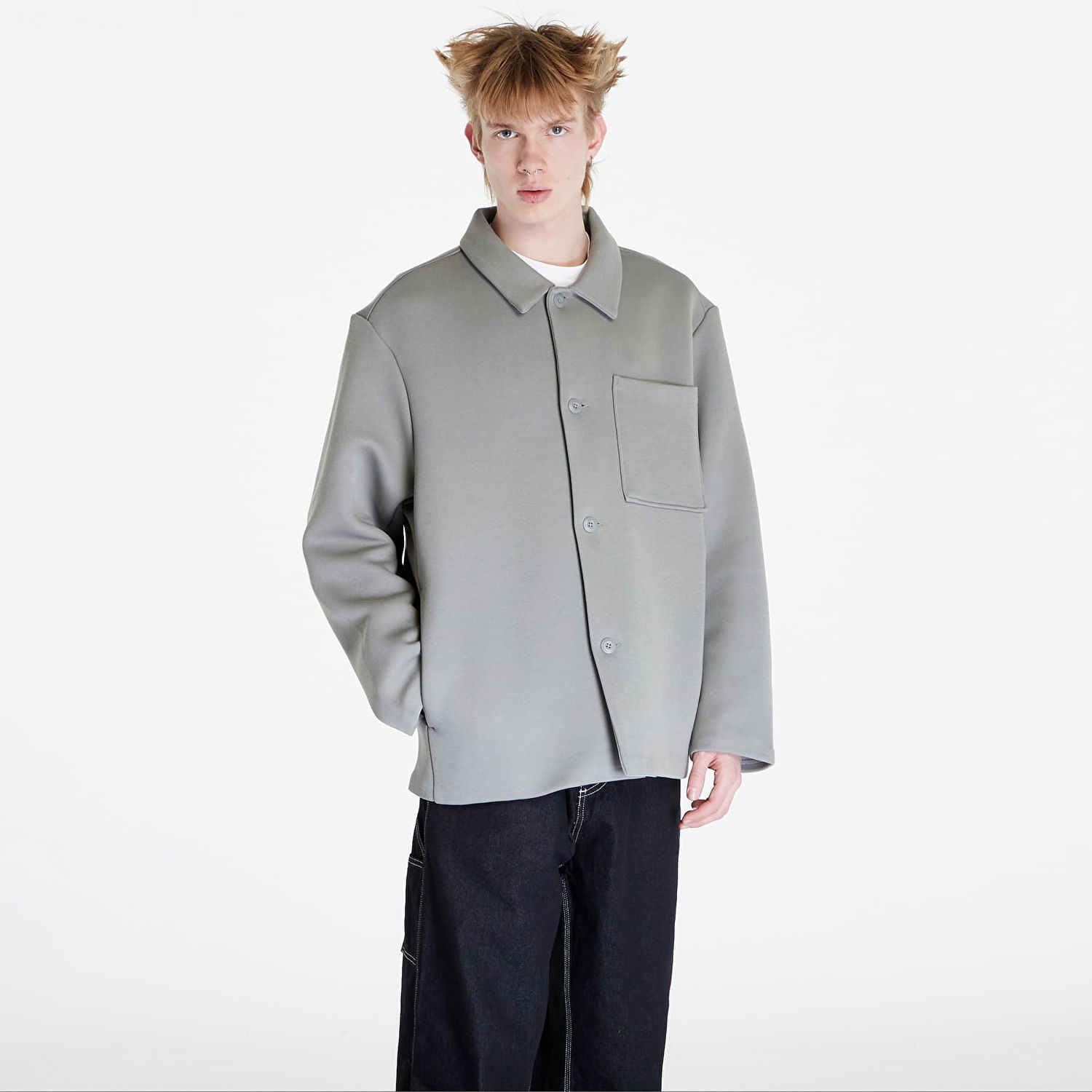 Bunda Nike Sportswear Tech Fleece Reimagined Oversized Shacket "Dark Stucco" Šedá | FB8167-053, 0