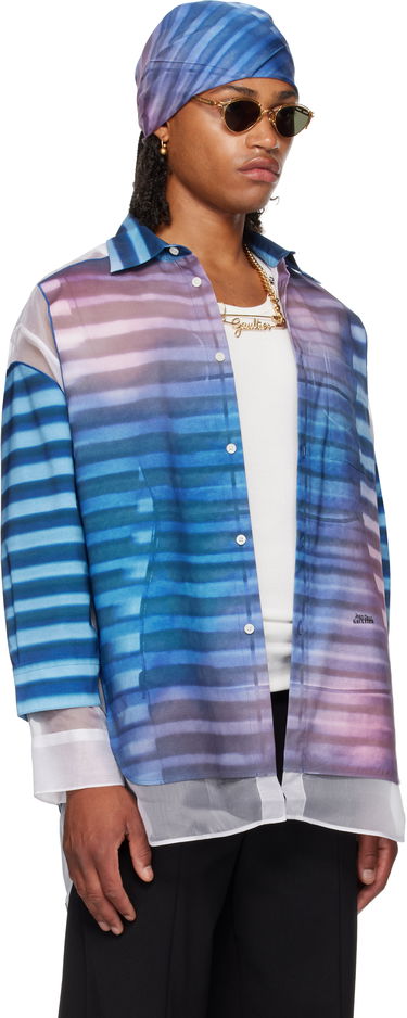 Košeľa Jean Paul Gaultier Jean Paul Gaultier 'The Petit-Grand Air' Print Shirt Modrá | 25/03-U-ST032-W018P-565034, 1